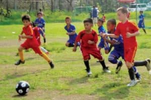kids playing football davao