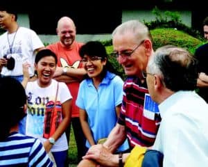 Marco during his Philippine visit in Mariapolis Peace, Tagaytay in July 2010.