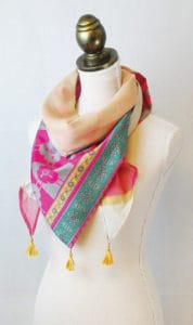 A colorful scarf creation